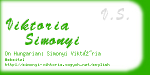 viktoria simonyi business card